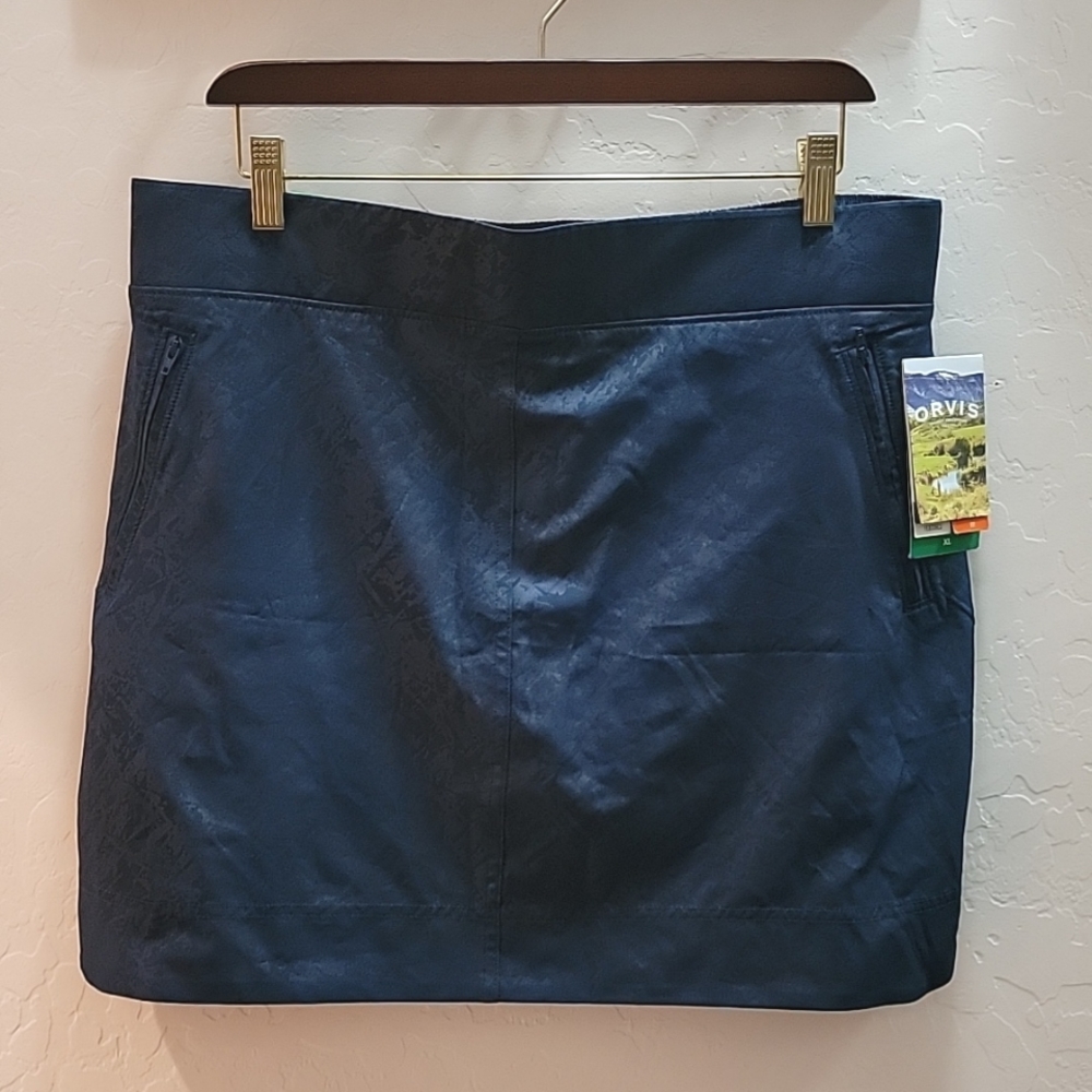 NWT Orvis Blue Travel Skort Sz XL
